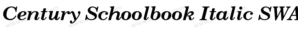 Century Schoolbook Italic SWA字体转换